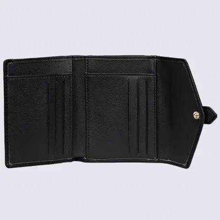 Portefeuille Hexagona, portefeuille femme noir| Igert Chaussure&Maroquinerie