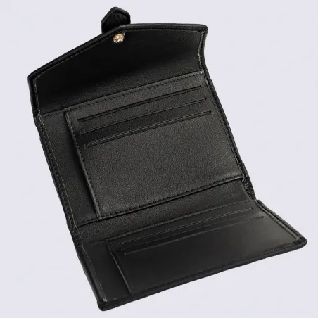 Portefeuille Hexagona, portefeuille femme noir| Igert Chaussure&Maroquinerie